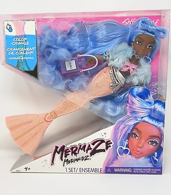 Shellnelle Mermaze Black Mermaid Doll BIPOC African American Action Figure Toy