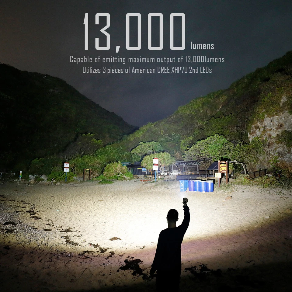 IMALENT MS03 13000 Lumen Rechargeable EDC Flashlight With Power Indicator - Image 2 of 4