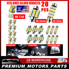 Led Interior Lights Bulbs Kit Car Trunk Dome License Plate Lamps 6000k T10 20pcs Led Interior Lights Bulbs Kit Car Trunk Dome License Plate Lamps 6000k T10 20pcs