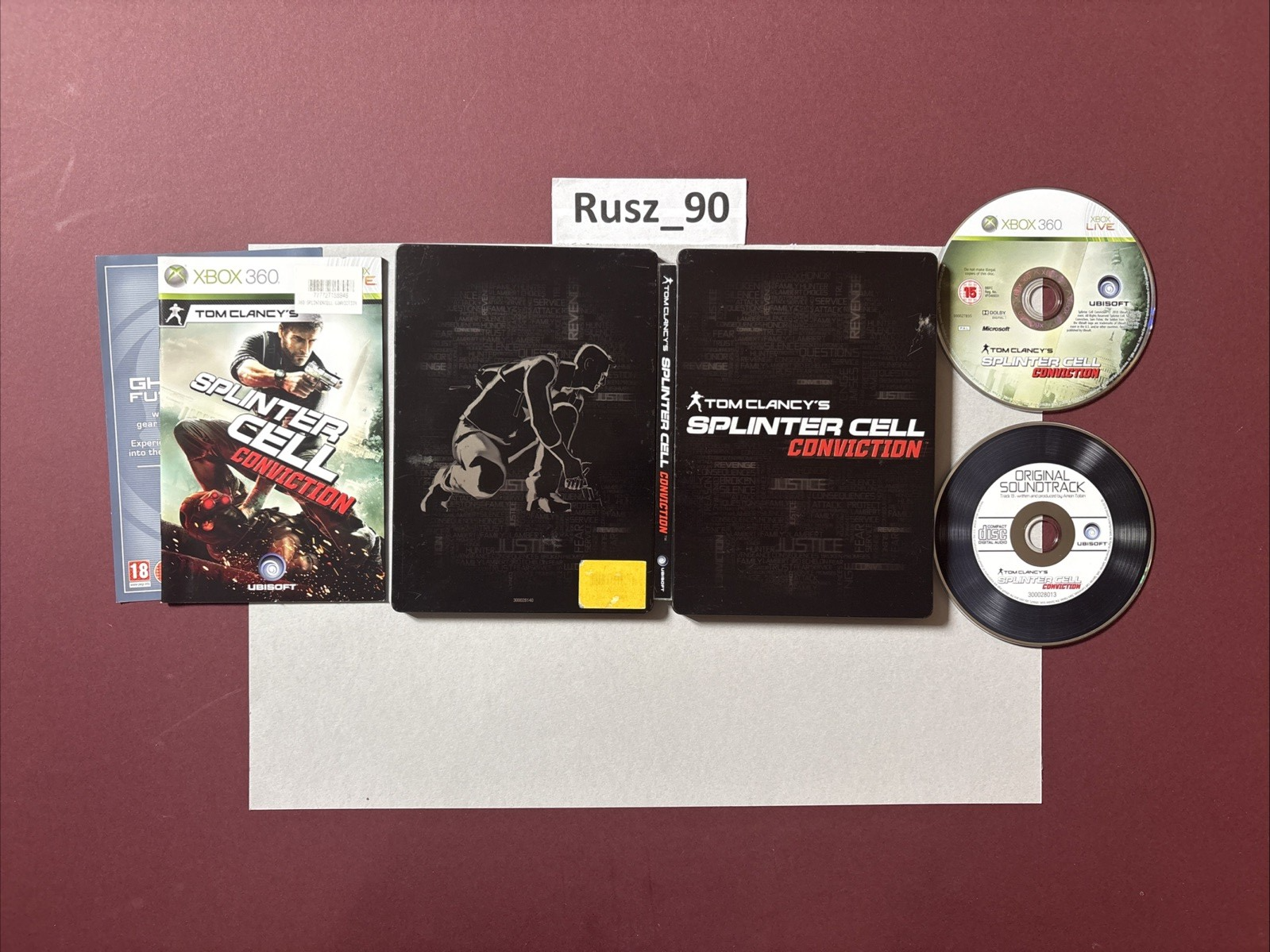 Tom Clancy's Splinter Cell: Conviction Xbox 360 Collectors Edition & OST CD CIB