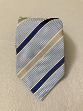 ERMENEGILDO ZEGNA Mens Silk Tie, New With Tags, Wide Classic Style 3.5" x 57"