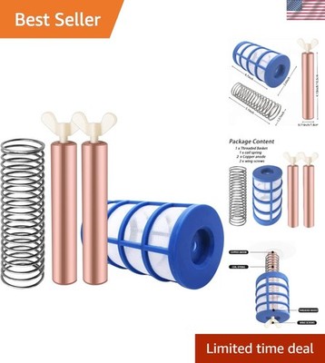 6 Pcs Copper Anode Replacement Kit Solar Pool Replacement Copper Anode,4.13 x...