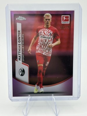 2023-24 Topps Chrome Bundesliga - Matthias Ginter #36 Pink Refractor /75