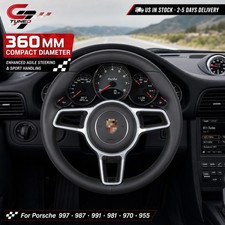 360mm Silver Gt Steering Wheel For Porsche 911 997 987 991 981 970 955 Manual