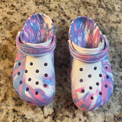 Crocs Classic Tie-Dye Clogs Junior size 6
