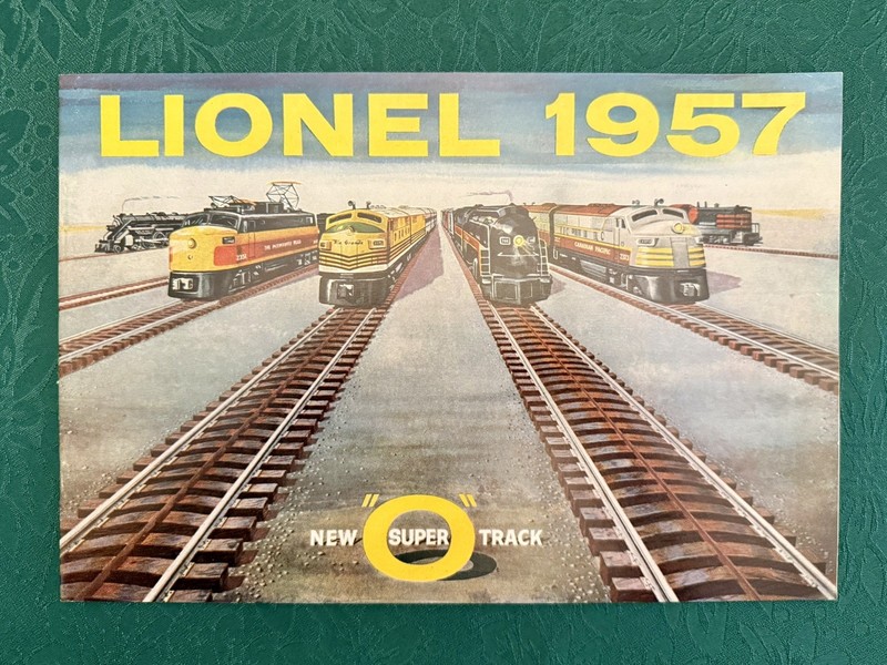 Lionel 1957 Catalog Price Guide - Pristine Condition - Stored in Plastic Sleeve