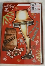 A Christmas Story Greeting Holiday Cards And Envelopes Leg Lamp 16 cards