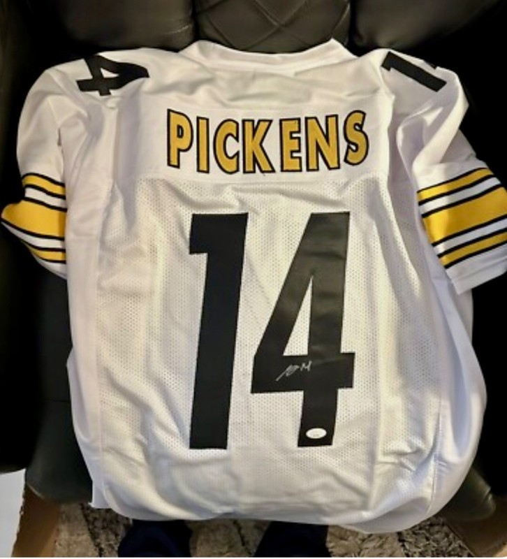 George Pickens Autographed Pittsburgh Custom White Football Jersey - JSA