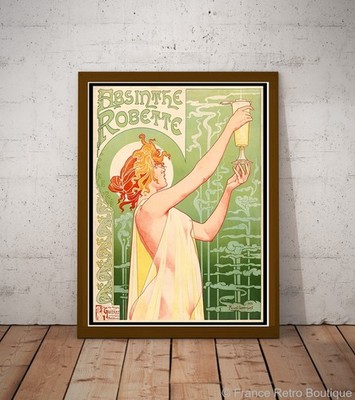 Französisches Poster Vintage Absinth Robette