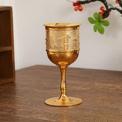 Europäischer Goldkelch Trinkbecher Handarbeit Modern Cocktail Tasse Weinglas für