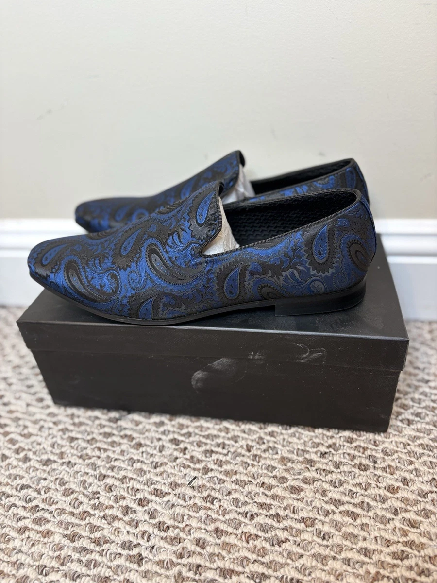 Paisley Blue Dress Shoes for Men for sale | eBay