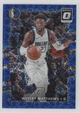 2017-18 Panini Donruss Optic Blue Velocity Prizm Wesley Matthews #33 sm1