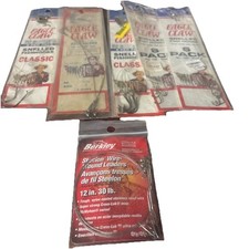 Berkley Leaders And Eagle Claw Hooks. Some Packages Opened And Used.