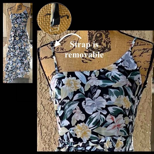PETAL & PUP AMREN One or Two Shoulder Dress Black Floral Size 6 - Bild 2 von 9