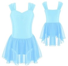 Girls Ball Tutu Leotard Dance Dress Ballerina Sleeveless Gymnastics Outfit 8 M