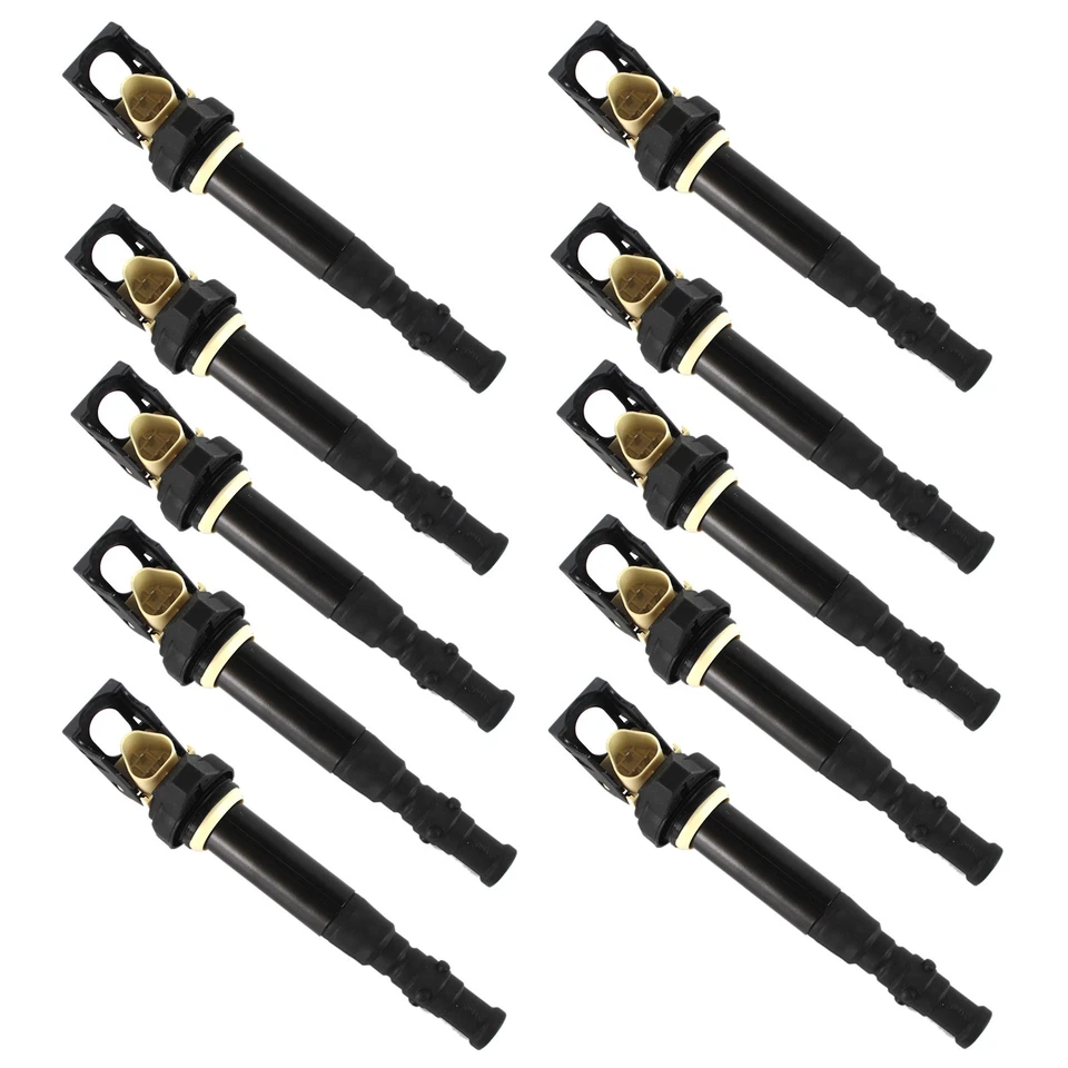 10x Ignition Coils 12137841556 For 2006-2010 BMW M5 M6 5.0L V10 E60 E63 E64 5.0L - Imagem 2 de 4