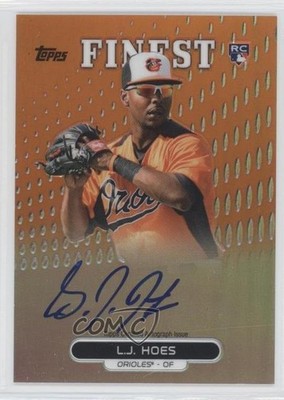 2013 Topps Finest Rookie Refractor Orange 71/99 LJ Hoes #RA-LH Auto RC 0f6