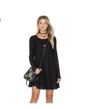 Show Me Your Mumu Tyler Lace Tunic Dress with Long Sleeves, Size small 