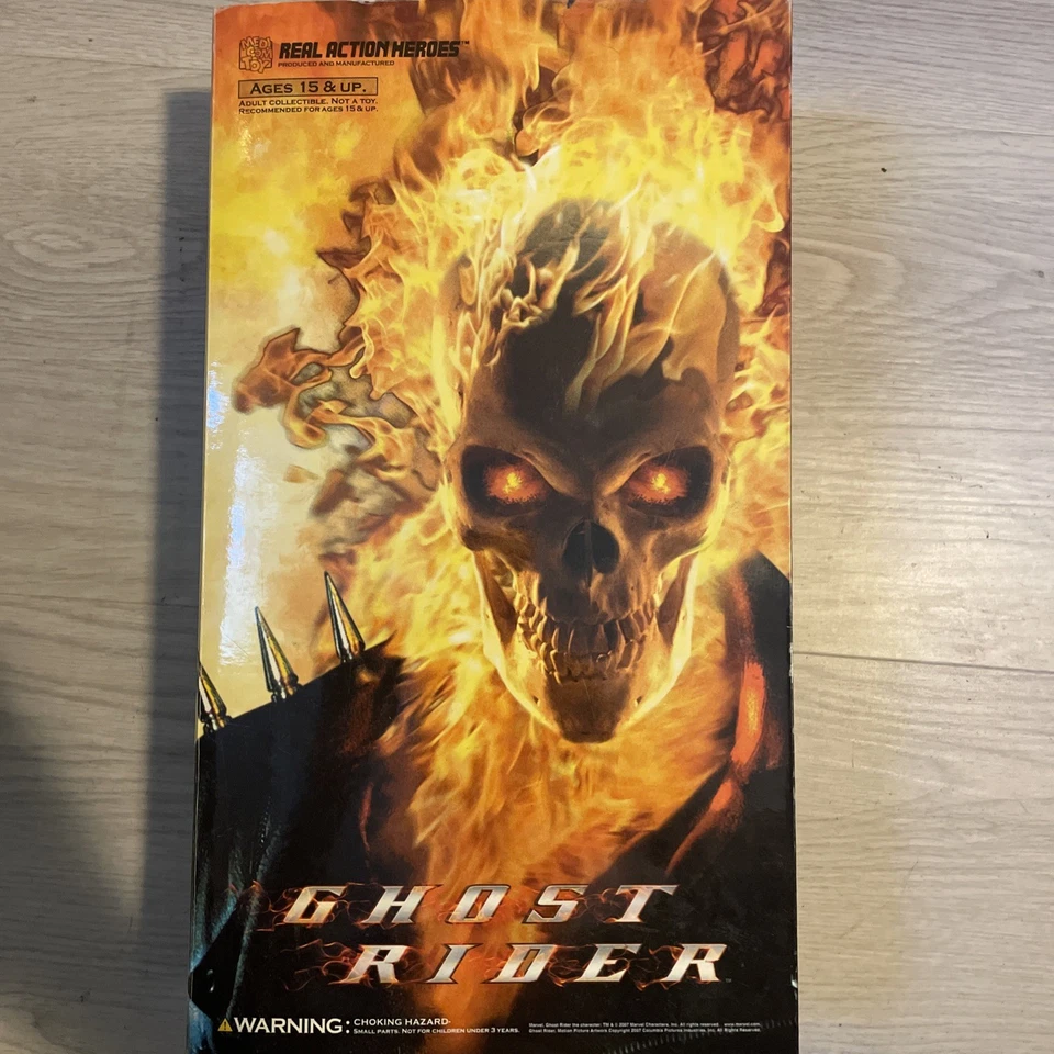 RAH Real Action Heroes GHOST RIDER 1/6 scale ABS ATBC-PVC Action Figure NIB - Image 2 of 3