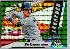 2021 Panini Mosaic #L4 Alex Bregman Launched Green Mosaic