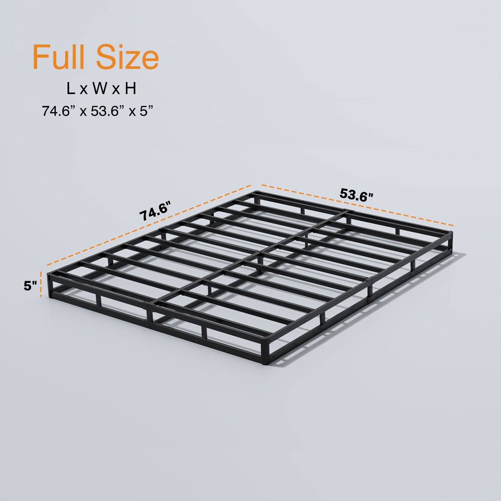 5 Inch Box Spring Bed Base，Foundation with Easy Clean Fabr