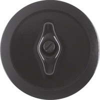Berker 164701 ZentralstüCk Mit Knebel Serie 1930 Schwarz GläNzend