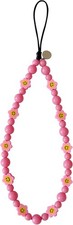 Drawwind Phone Charm Strap Cute Wrist Straps Cell Pink Smiles