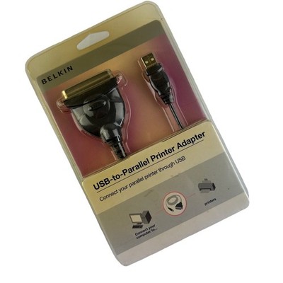 New In Package Belkin F5U002 USB to Parallel Printer Adapter