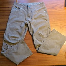 Kuhl Revolvr Pants Mens 30x30 Tan Brown Cotton Nylon 5-Pocket Patina Dye