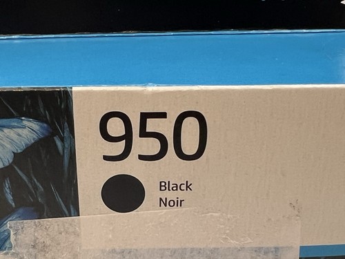 Cartuccia di inchiostro originale HP, 950 nero noir, scaduta agosto 2024, sigillata - Foto 8 di 9