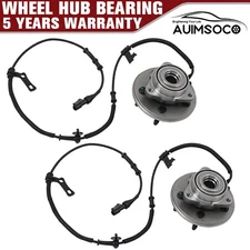 Pair Front Wheel Hub and Bearing Assembly For Ford Explorer Sport Trac 2007-2010