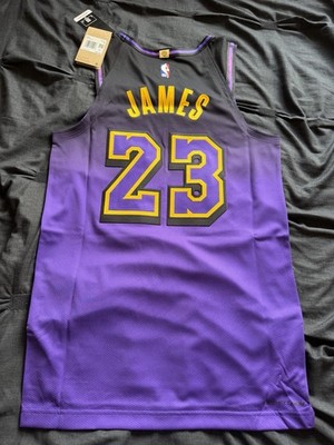 Nike LeBron James Los Angeles Lakers City Edition Jersey Size 40