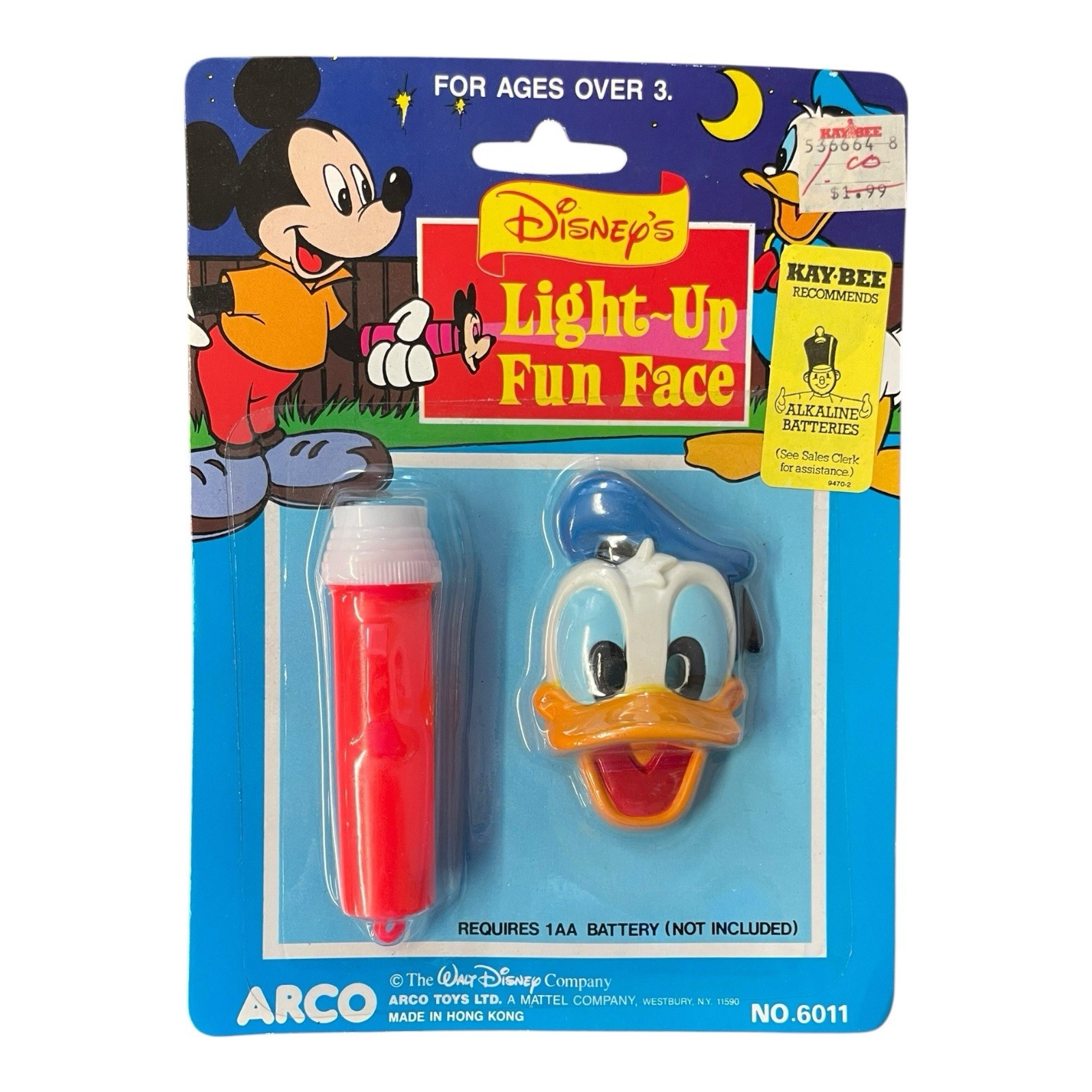 Disney Donald Duck Light Up Arco Toy with Fun Face Glow