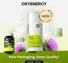 Milk Thistle Liver Detox Supplement   300mg Silymarin   OXYENERGY   90 Veg Capsu