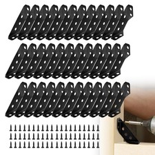 36 PCS Black Universal Stainless Steel Furniture Corner Connector Trapeziform