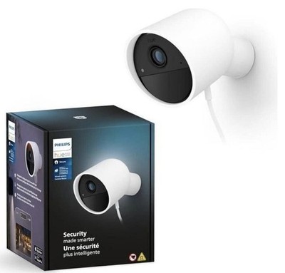 PHILIPS Hue Secure Kamera mit Bewegungserkennung, Überwachungskamera Weiß Camera