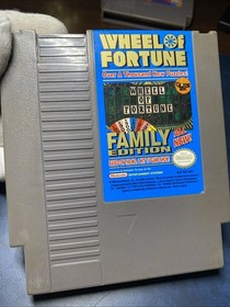 Wheel of Fortune Family Edition NES Authentic USA Cartridge