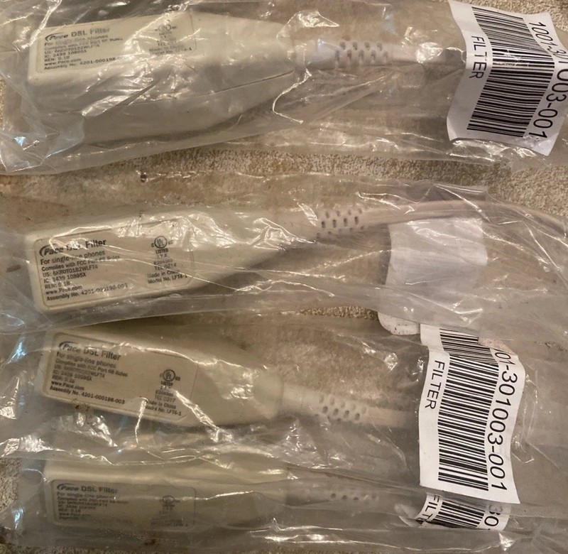 (4) DSL Inline filters ILN IVY part# 1001-301003-001 (16070)