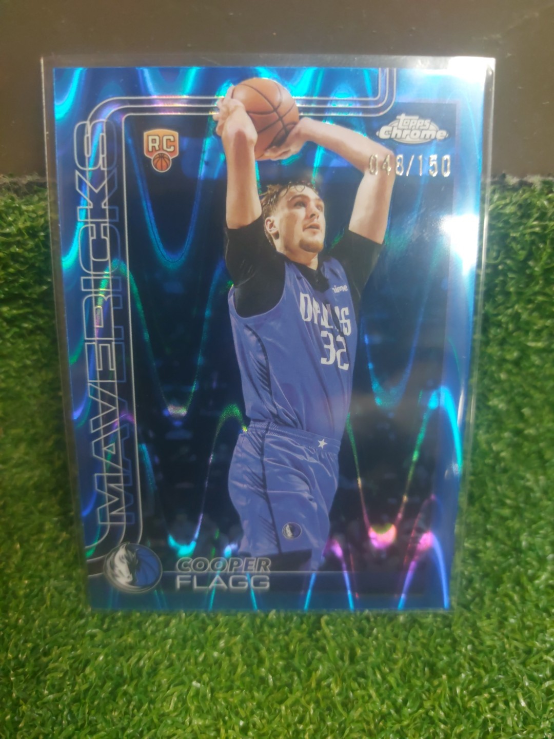 2025-26 Topps Chrome Blue Raywave /150 Cooper Flagg #251 Rookie