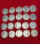 1964 Kennedy Half Dollars 90% SILVER BU 20 COINS PLUS BONUS