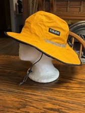 KOKATAT Gore-Tex Nor’wester Hat Sz Large Mango Yellow Waterproof USA Made HTF!
