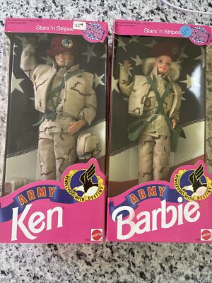 ミリタリー Star'n Stripes ARMY Barbie&Ken DeluxeSet Amazon.com: Star 'N Stripes ARMY Barbie & Ken Deluxe Set : Toys