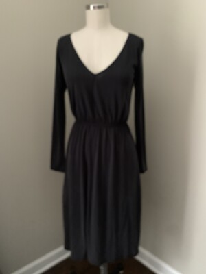 Abound Women's Black Sheer V-Neck Long-Sleeve Midi Dress Size XS | eBay Abound Women's Black Sheer V-Neck Long-Sleeve Midi Dress Size XS | eBay