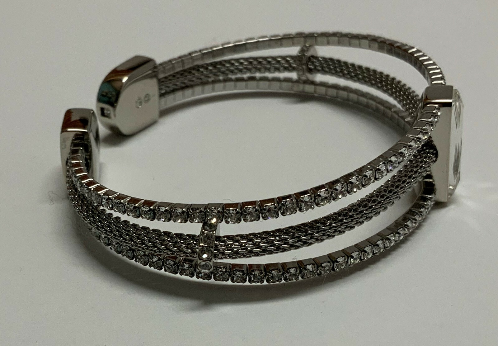 Swarovski Bracelet Triple Split Openwork Cuff M M… - image 4