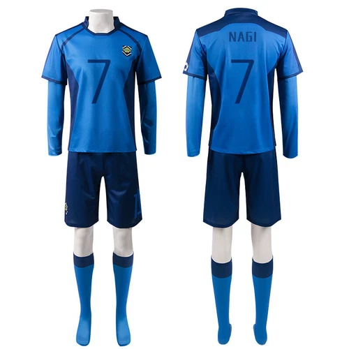 BLUE LOCK Seishiro Nagi Jersey Costume Uniform Anime Cosplay Suit Bookweek Party - Picture 19 of 30