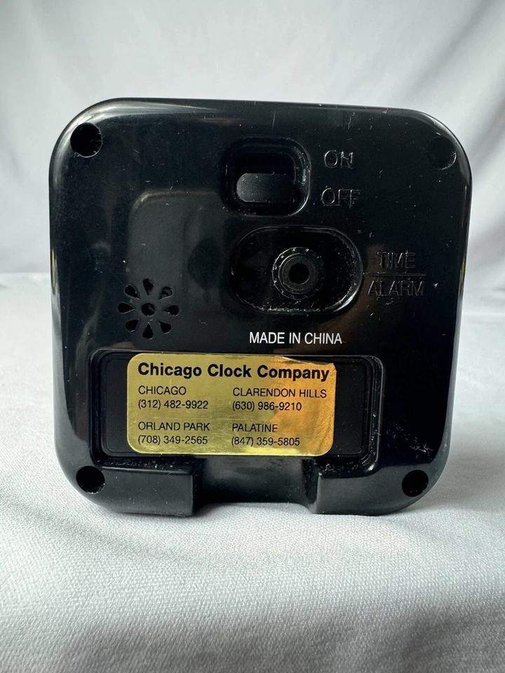 RHYTHM Quartz Analog Alarm Clock Lightened NIGHTBRITE - CRE826 Black 3” - Image 3 of 4