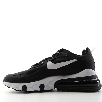 Nike Mens Air Max 270 React Running Shoes Black White AO4971  display picture 3