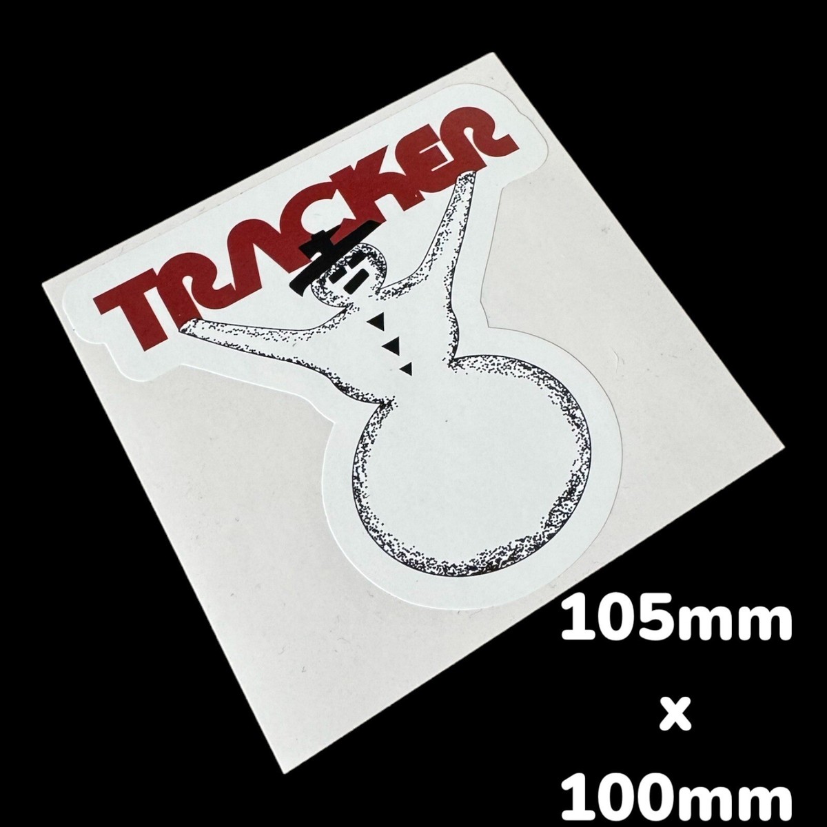 Tracker Skateboard vinyl Sticker Classic Vintage Skate Pipe Rails 
