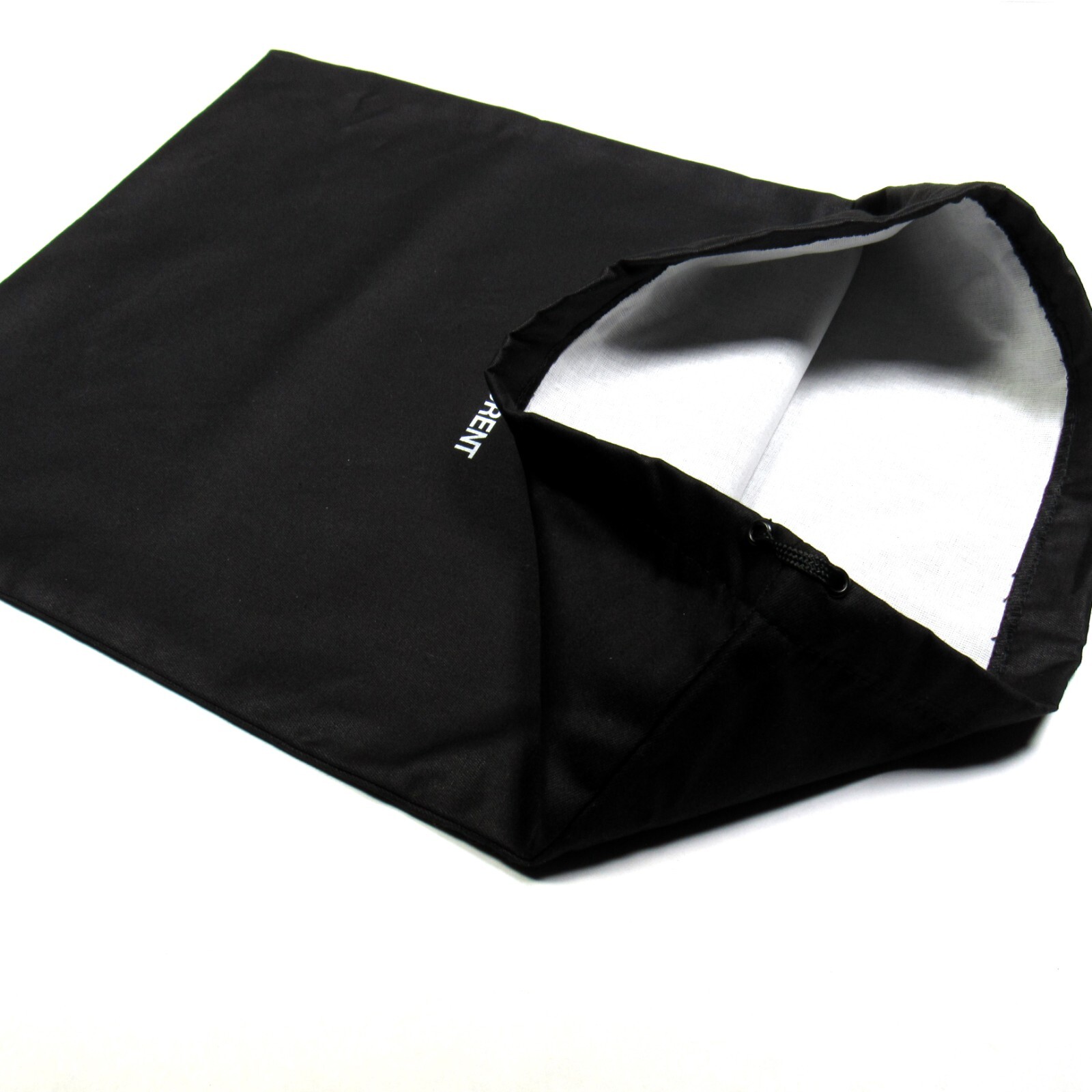 Saint Laurent Sacchetto antipolvere con coulisse in twill completamente foderato nero 15 1 2" x 12"