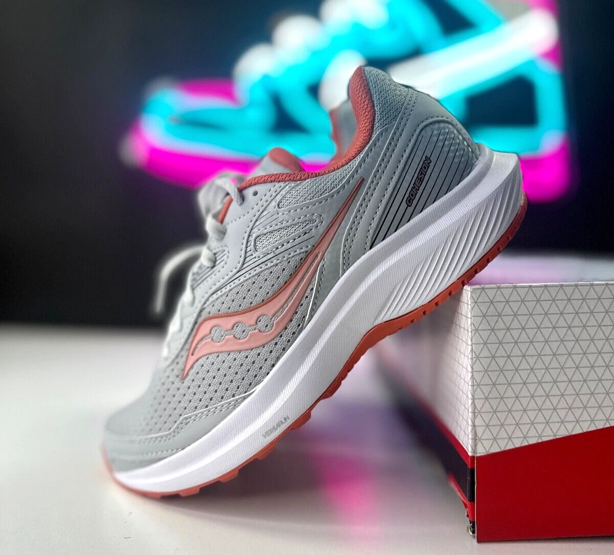 Saucony Womens Cohesion 16 Concrete Ember Gris S10781 60 Women s 7.5